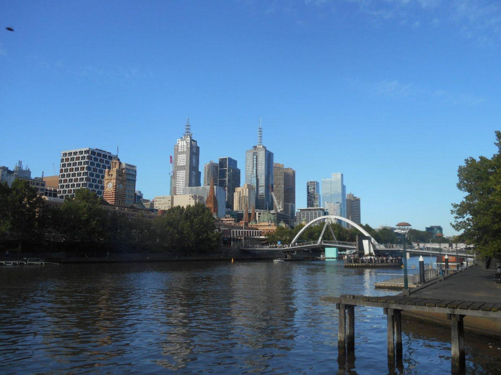 Photo of the Melbourne Skyline at Yarra River